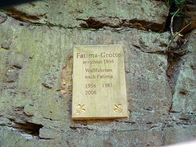 Die Fatima Grotte in Naumburg (Foto: Karl-Franz Thiede)